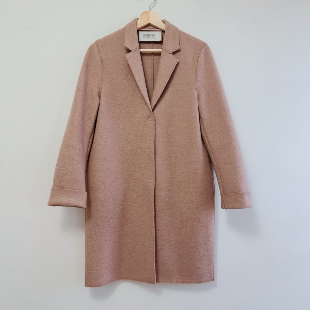 Harris Wharf London Wool Coat in Blush